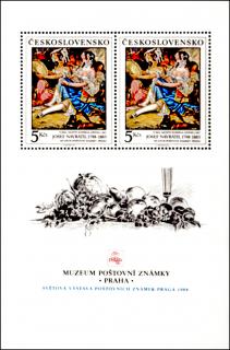 Muzeum poštovní známky - Vávrův dům v Praze (aršík)