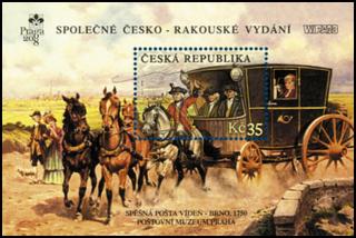 PRAGA 2008 - Spěšná pošta 1750 ( aršík)