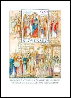 1150. výročí příchodu sv. Cyrila a Metoděje na Velkou Moravu (Slovensko - aršík)
