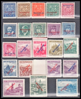 Výplatní známky s přetiskem Slovenský štát 1939