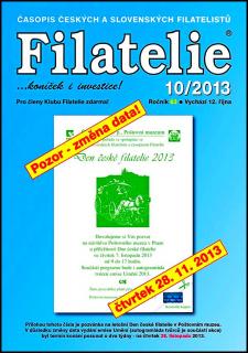Časopis Filatelie 10 / 2013