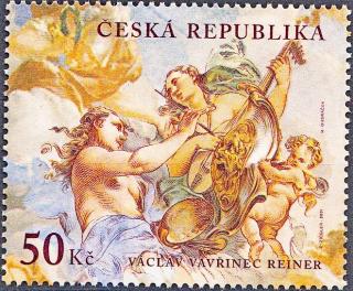České barokní umění - V. V. Reiner (známka z aršíku)