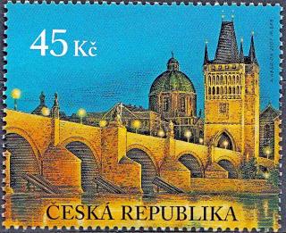 Praga 2008 - Karlův most (známka z aršíku)