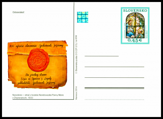 200. výročí obnovení společnosti Ježíšovy (celinová pohlednice) 