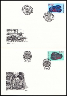 FDC - Technické památky - 498.104 Albatros a parní lokomotiva 464.001