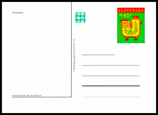 Velikonoce 2016 - Paličkovaná krajka (celinová pohlednice) 