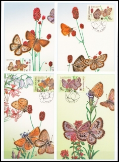 Cartes maximum (Z) - Ochrana přírody - Ohrožení motýli 