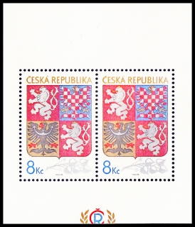 Velký státní znak České republiky (aršík - odlišně rozřezáno zk. POFIS)