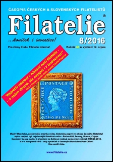 Časopis  Filatelie 8 / 2016 (s jedním vystřiženým kuponem uvnitř)