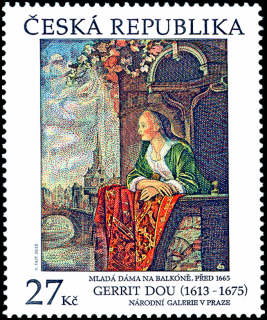 Gerrit Dou - Mladá dáma na balkóně - společené vydání (ČR)