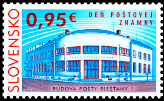 Den poštovní známky 2016 - Budova pošty Piešťany 1