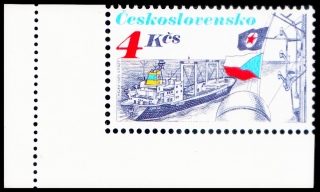 Čs.námořní plavba (4Kčs známka ze sešitku)
