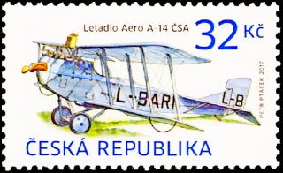 Historické dopravní prostředky - letadlo AERO A-14 ČSA