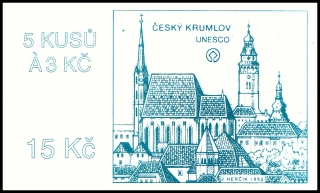 Městská architektura - Český Krumlov (známkový sešítek ZS 8) 