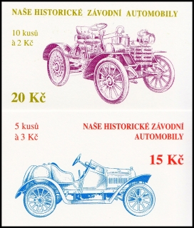 Historické závodní automobily  (známkové sešítky ZS 29 - 30)