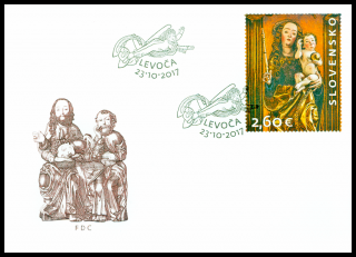 FDC - Umění 2017 - Oltář sv. Jakuba v Chrámě sv. Jakuba v Levoči (1508 - 1517)