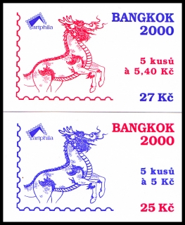 Bangkok 2000  (známkové sešítky ZS 79 - 80)