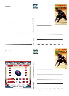 MS v ledním hokeji - celinové pohlednice