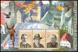 100 let Poštovního muzea (aršík)
