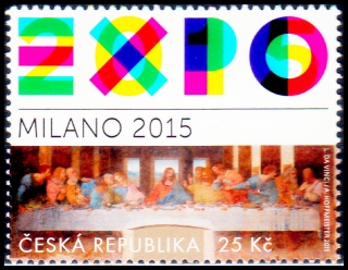 Expo 2015 Milano (známka z aršíku)