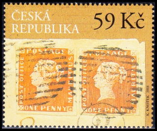 Bombajský dopis (známka z aršíku)