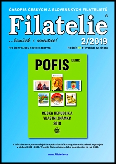 Časopis  Filatelie 2 / 2019 (s jedním vystřiženým kuponem)