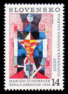 EUROPA 1993 - Marián Čunderlík ( II. typ - známka)