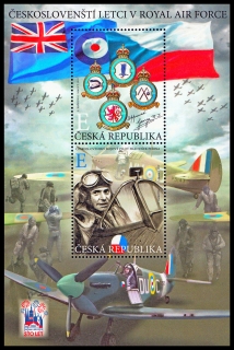 Českoslovenští letci v RAF (aršík)