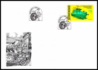 FDC - 125. výročí vzniku MHD v Bratislavě