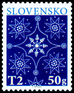Vánoce 2020 - Tradiční slovenský modrotisk