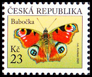 Výplatní poštovní známka - Babočka