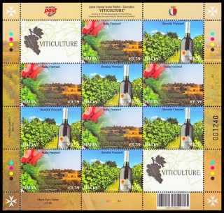 Společné vydání - (Malta) +SR - Vinohradnictví na Slovensku a na Maltě - TL