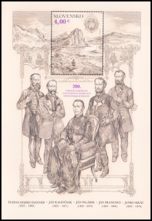 200. výročí narození významných osobnosti štúrovské generace (aršík)