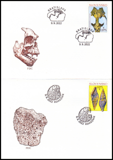 FDC - Slov. fosílie - tuleň Devinophoca claytoni a ulitník Vexillum svagrovskyi