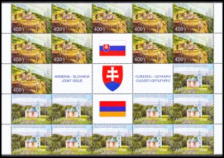 Spol.vyd.se SR (ARMÉNIE): Kostelík sv.Jiří ,Klášter Tatev -středový TL(20zn.+5K)