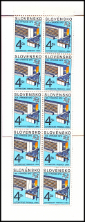 Světová poštovní unie - automatická třídící linka  (známkový sešítek ZS 30)