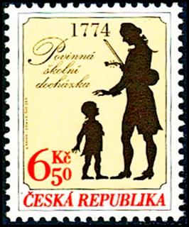 Zavedení povinné školní docházky v našich zemích - 1774