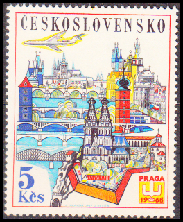 Světová výstava poštovních známek PRAGA 1968 - 5 Kčs