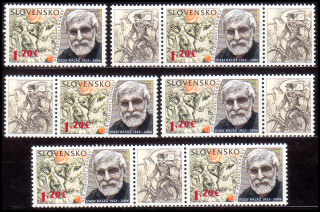 Den poštovní známky 2023 - Jozef Baláž 1923 – 2006 (kombinace 6 zn. + 5 K) 