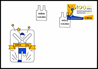 FDC - 100. výročí Mezinárodního maratonu míru v Košicích