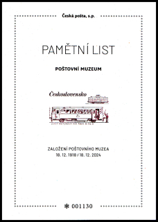 106 let Poštovního muzea - Motorový vůz (M152. O)