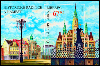 Historické radnice a náměstí - Liberec (aršík)