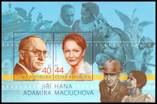 Herci a herečky - Jiří Adamíra a Hana Maciuchová (aršík)