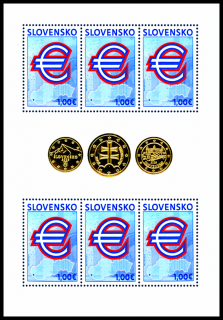 První eurová známka - TL
