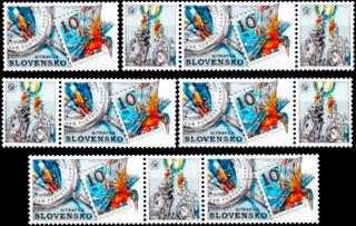 Den poštovní známky 2002 - NITRAFILA (kombinace 6 zn.+ 5 K)