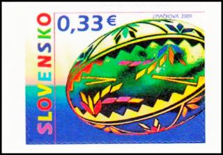 Velikonoce 2009 ( kraslice) - samolepící známka