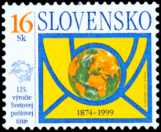 125. výročí Světové poštovní unie - Slovenská pošta, s. p.
